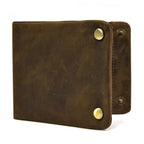 Vintage Zipper Leather Trifold Wallet Men & Women Luxury Design - VacationGrabs