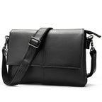 Men’s Genuine Leather Shoulder Messenger Bag Soft Cow Leather Crossbody - VacationGrabs
