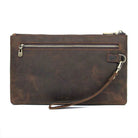 Cool Fashion Leather Clutch Wallet for Evening Party Zippered Large Purse - VacationGrabs