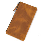 Vintage Leather Phone Wallet Clutch Purse with Coin Pouch for Men & Women - VacationGrabs