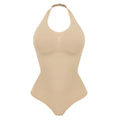Halter Neck Bodysuit Shapewear - Backless Tummy Control