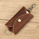 Crazy Horse Leather Keycase for Car & Coin Wallet Genuine Leather - VacationGrabs