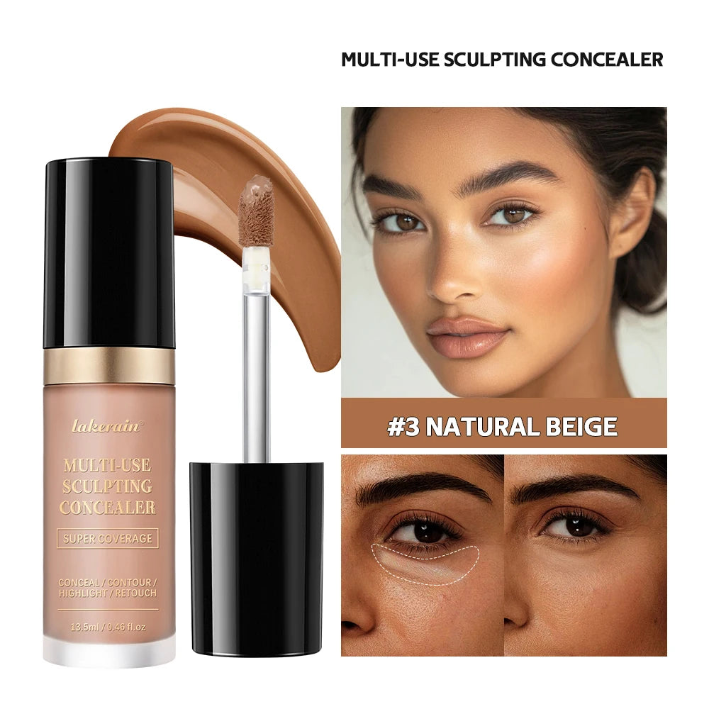 Multi-Use Cream Concealer, Oil-Free Full Coverage Makeup