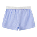 VacationGrabs Teen Girl Elastic Waist Micro Casual Shorts Women Y2K Plaid Print Boxer Shorts Retro Streetwear Summer Lounge Bottoms