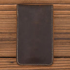 Retro Crazy Horse Leather Watch Storage Bag for Men Male Watch Case - VacationGrabs