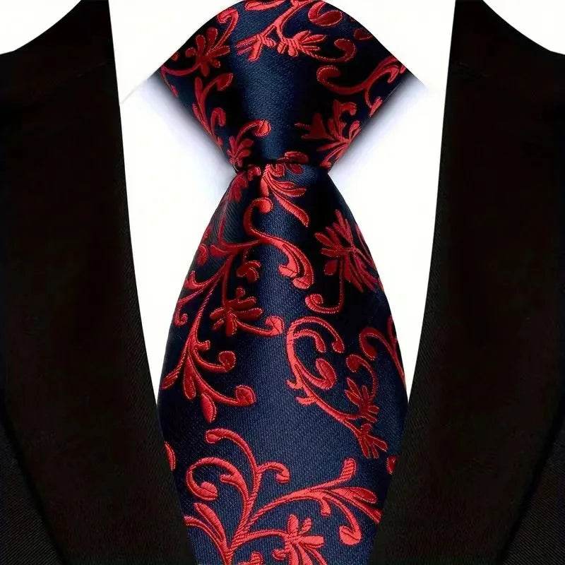 Luxury Floral Paisley Tie Set for Men - VacationGrabs