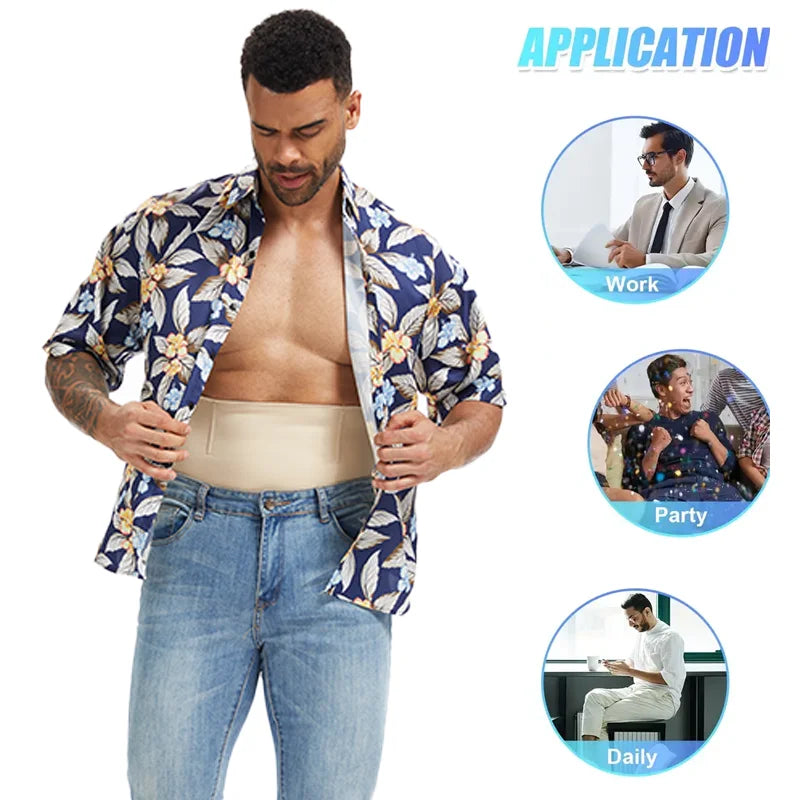 Men's High Waist Body Shaper Brief - Tummy Control