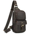 Crazy Horse Genuine Leather Crossbody Sling Bag for Men