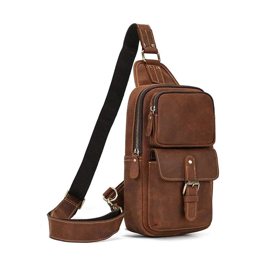 Genuine Leather Coin Pouch Short Cowhide Purse for Men - VacationGrabs