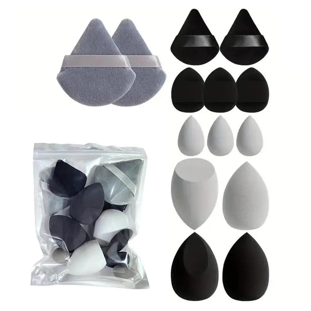14Pcs/Set Makeup Sponge Powder Puff for Foundation Blending Cosmetic Tools Beauty Accessories Soft Sponge Beauty Egg