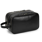 Personalized Groomsmen Leather Toiletry Kit Makeup Pouch for Men - VacationGrabs