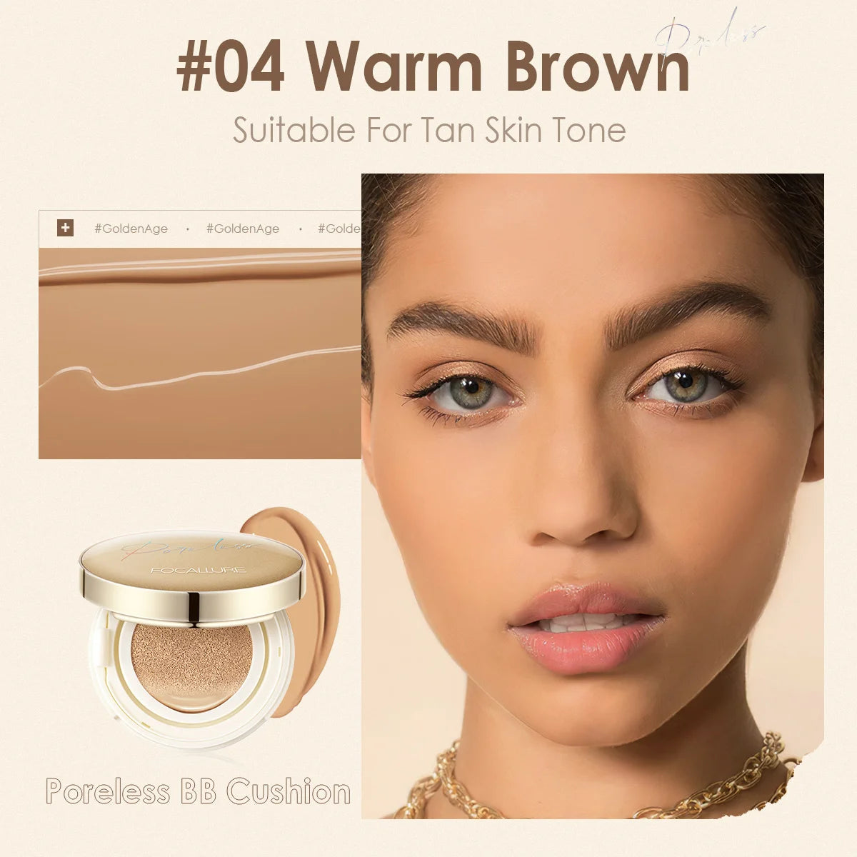 FOCALLURE BB Air Cushion Matte Foundation Cream Oil control Concealer Whitening Moisturizing Makeup Cosmetic Brighten Face Base