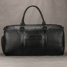 Large Capacity Men’s Genuine Leather Duffel for Travel and Fitness - VacationGrabs