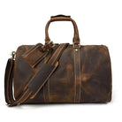 Vintage Leather Travel Duffel Hand Luggage Men’s Business Bag - VacationGrabs