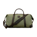 Canvas & Leather Travel Bag for Men Large Shoulder Weekender Bag - VacationGrabs