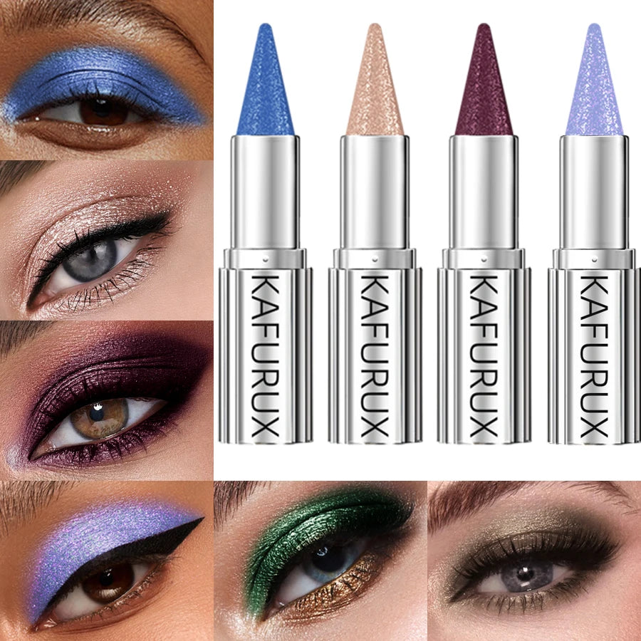 Waterproof Metallic Eyeshadow Pencil - 12 Shimmer Colors