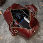 True Leather Weekender Duffle Bag Large Travel Men’s Luggage - VacationGrabs