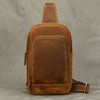 Men's Vintage Genuine Leather Crossbody Sling Bag