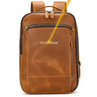 Anti-Theft Handmade Leather Backpack Vintage Travel Bag for Men - VacationGrabs