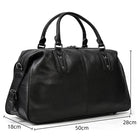 Soft Cowhide Leather Duffle Bag Large Capacity Men’s Weekend Bag - VacationGrabs