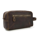 Genuine Leather Toiletry Bag for Men and Women - VacationGrabs