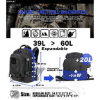 Tactical Molle Hiking Backpack Rucksack, Nylon 55-60L
