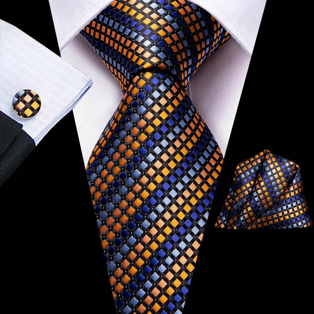 Multicolor Paisley 100% Silk Tie Sets for Men - VacationGrabs