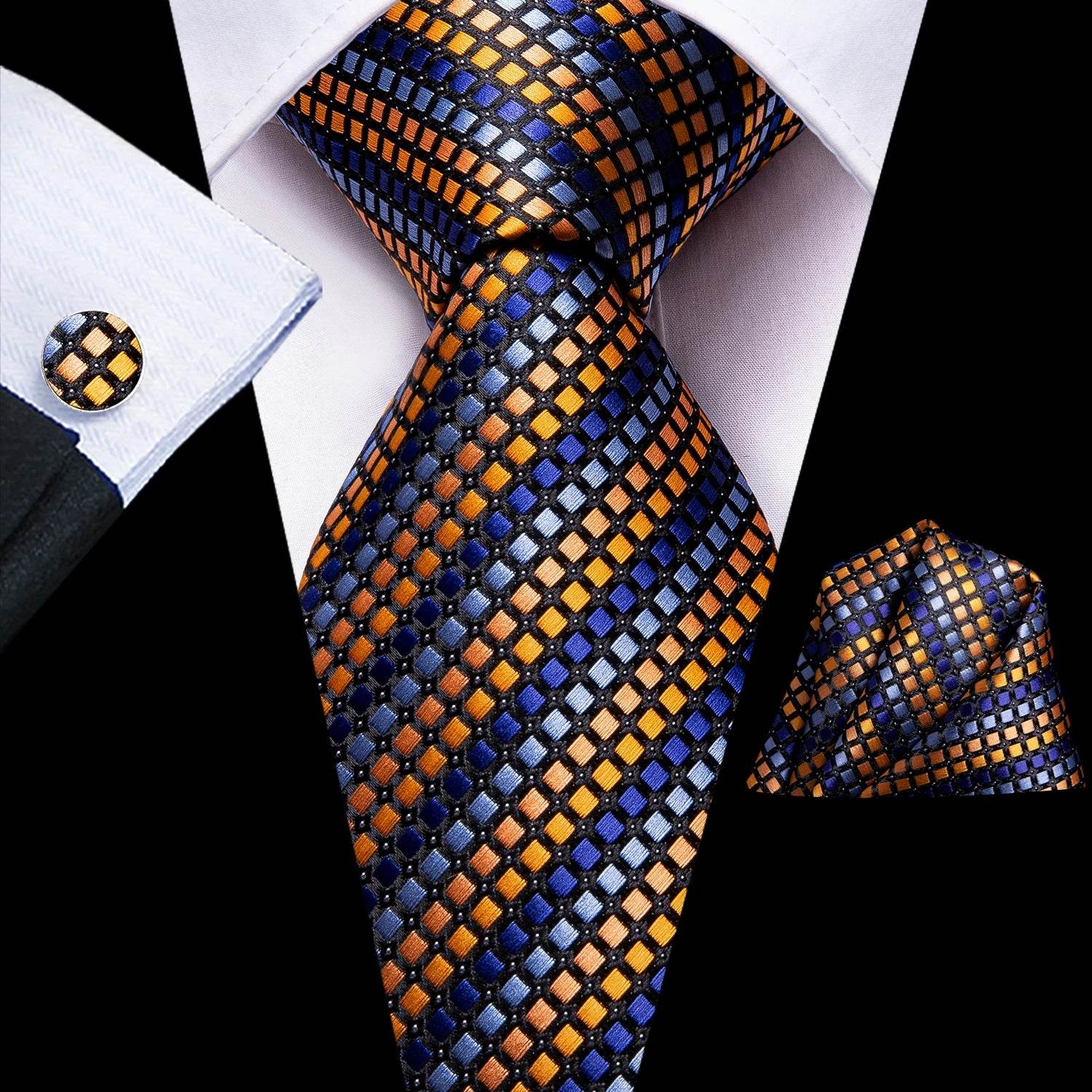 Multicolor Paisley 100% Silk Tie Sets for Men - VacationGrabs
