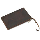 Fashion Genuine Leather Men’s Day Clutches 6-inch iPhone Wallet Cowskin Clutch - VacationGrabs