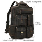 High Capacity Leather Backpack Luxury Design Men’s Travel Bag - VacationGrabs