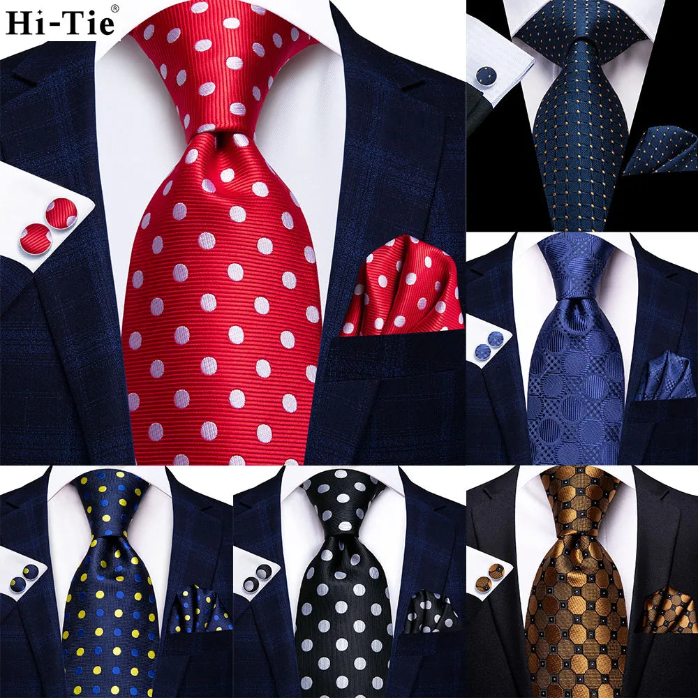 Men's Stylish Polka Dot Tie Collection
