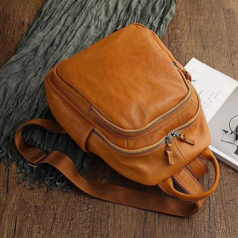 Luxury Designer Leather Backpack for Women Travel School Bag - VacationGrabs