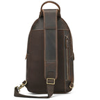 Men's Genuine Leather Chest Sling Bag | Real Cowhide
