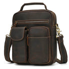 Retro Fashion Men’s Leather Handbag Genuine Shoulder Sling Bag - VacationGrabs
