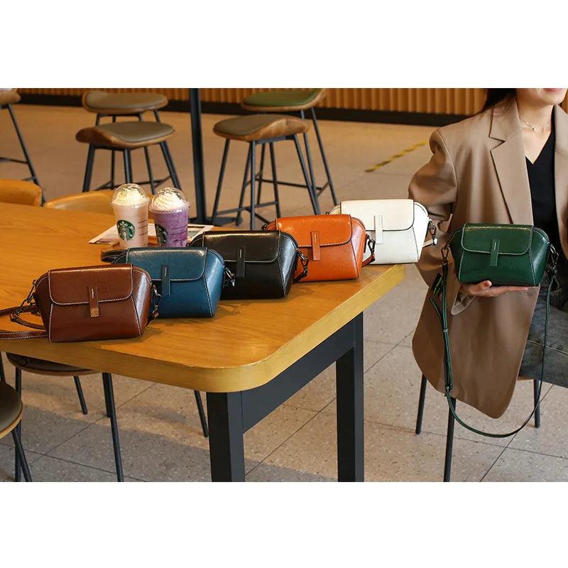 Wallets, Handbags & Accessories Women's and Teens Small Leather Crossbody Bags Genuine Leather