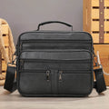 Soft Cowhide Leather Messenger Crossbody Bag for Men - VacationGrabs