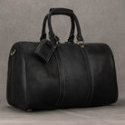 Crazy Horse Leather Men’s Travel Duffle Bag Retro Cowhide - VacationGrabs