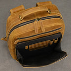 Luxury Real Cowskin Leather Travel Backpack for Men 17"