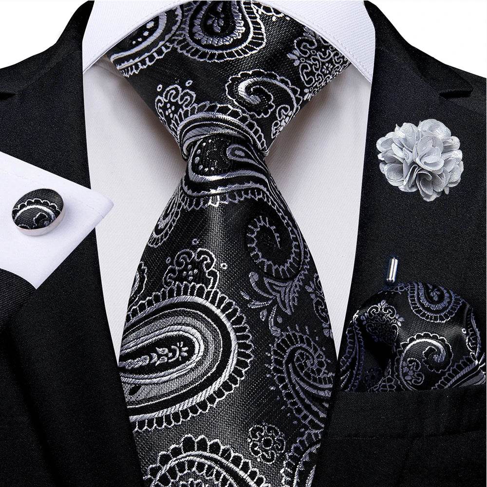 Silk Tie Sets for Men - Daring Patterns - VacationGrabs