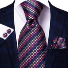 Multicolor Paisley 100% Silk Tie Sets for Men - VacationGrabs