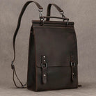 Fashion Leather Backpack Business Computer Backpack with USB - VacationGrabs