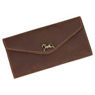 Genuine Leather Clutch Purse for Women & Men Retro Fashion Envelope Bag - VacationGrabs