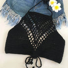 Lightweight Summer Beach Crochet Crop Top Tank Tops - VacationGrabs
