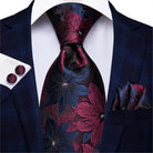 Multicolor Paisley 100% Silk Tie Sets for Men - VacationGrabs