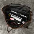 Top Layer Leather Business Backpack for Men 15.6"