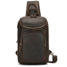 High-Capacity Leather Chest Bag Crossbody Sling Bag for Men - VacationGrabs