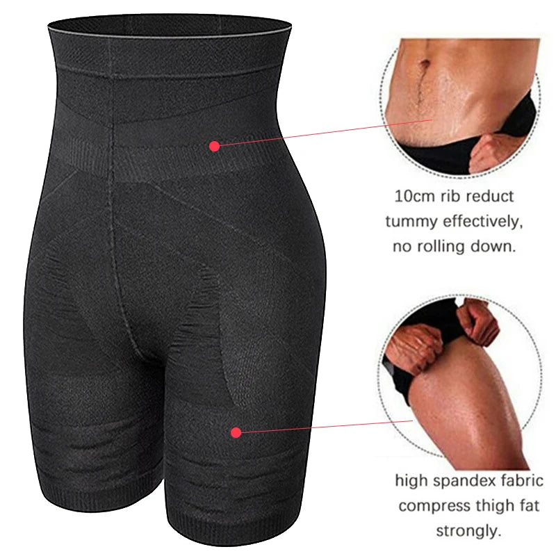 Men's High-Waisted Tummy Control Shaper Boxer Briefs