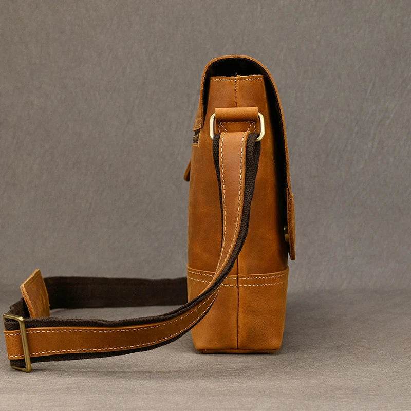 High-Quality Genuine Leather Shoulder Bag Men’s Work Messenger - VacationGrabs