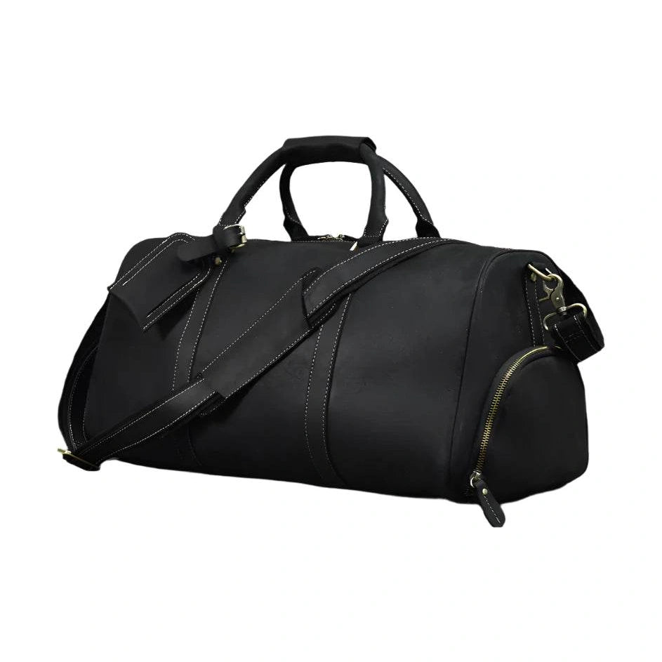 Crazy Horse Leather Duffle – Large Capacity Travel Weekender - VacationGrabs