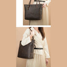 Men Women’s Crazy Horse Leather Messenger Bag Totes - VacationGrabs